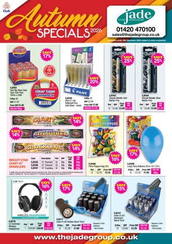 Club Autumn Specials Jade 2026