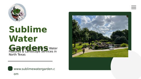 Sublime Water Gardens 