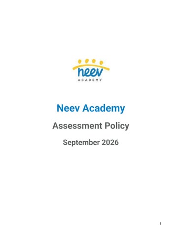 Assessment Policy September 2026