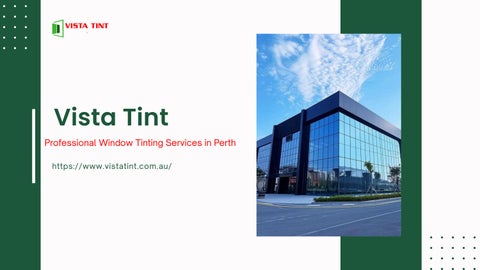 Professional Window Tinting Services in Perth | Vista Tint