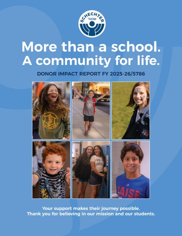 Schechter Impact Report FY 25-26