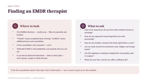Processing the Shock: EMDR for Breast Cancer Survivors and BRCA+ Individuals 第 17 页
