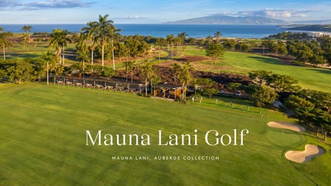 Mauna Lani Golf Sales Brochure