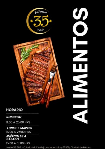 Carta Famosa 35 Alimentos