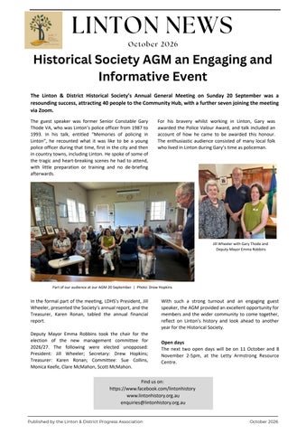 Linton News October 2026