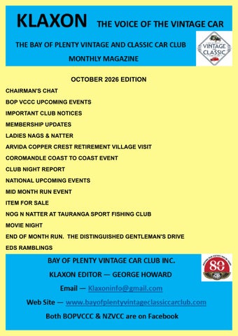 VCC BOP Klaxon October  2026