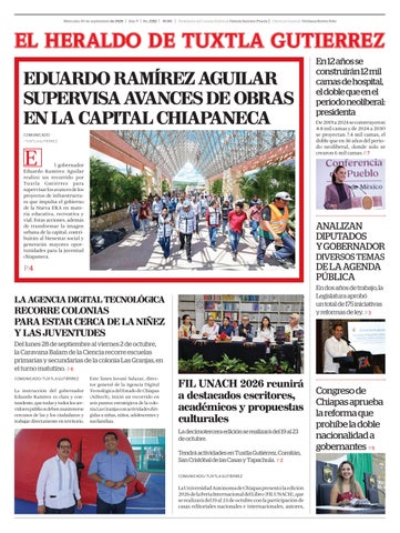 El Heraldo de Tuxtla Gutierrez 30 de Septiembre 2026