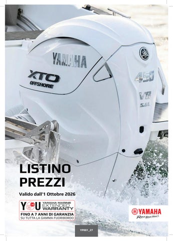 Listini Standard Motori Fuoribordo Ottobre 2026