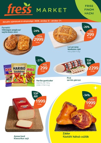 FRESS Market ajánlatok - 10.08-21.