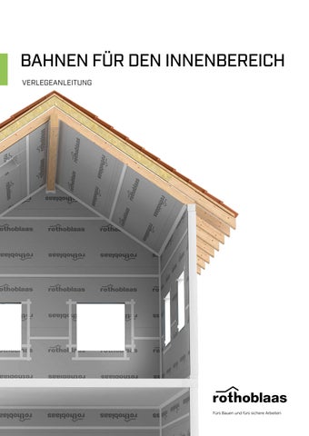 VERLEGEANLEITUNG: BAHNEN FÜR DEN INNENBEREICH