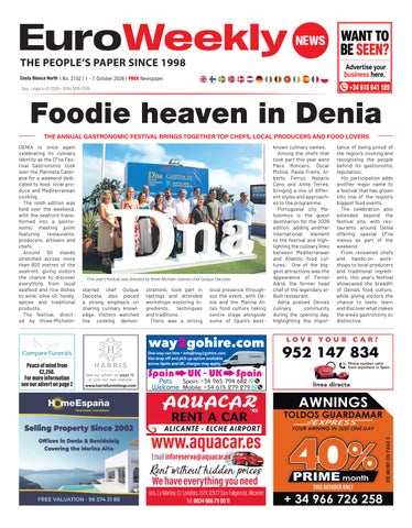 Costa Blanca North 1 - 7 October 2026 Issue 2152