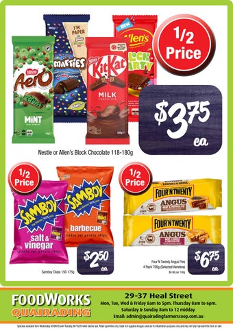 Quairading Co-op Weekly Specials 30th September