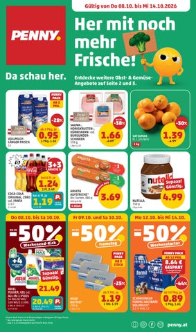 PENNY Flugblatt: Do 08.10. bis Mi 14.10.2026