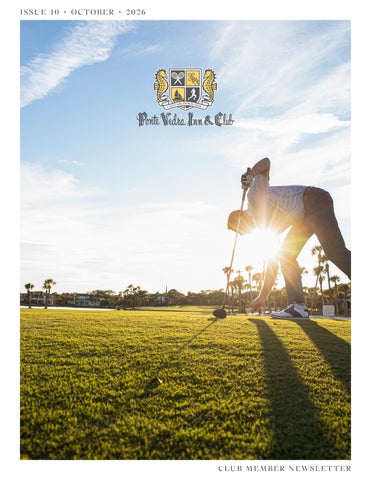 Ponte Vedra Inn & Club Newsletter | October of 2026
