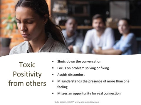 Toxic Positivity - Julie Larson, LCSW 第 4 页