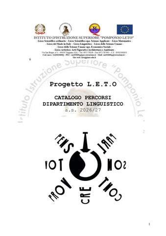 Catalogo dipartimento Linguistico26-27