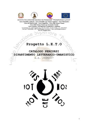 DIPARTIMENTO UMANISTICO 26.27