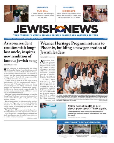 Jewish News, Oct. 2, 2026