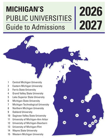 Guide to Admissions: Michigan's Public Universities
