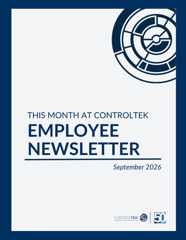 September Employee Newsletter