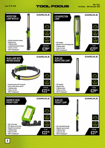 Tool Focus EURO 第 8 页