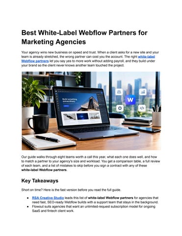 Best White-Label Webflow Partners for Marketing Agencies