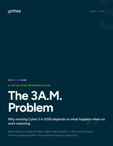 The 3 am Problem - Yottaa Guide to Cyber 5 2026