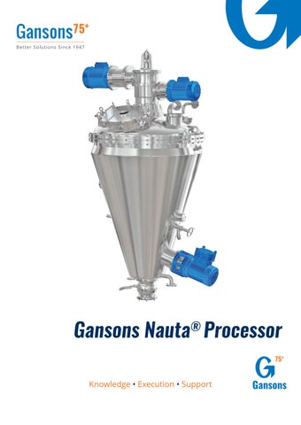 Gansons Nauta - Conical Screw Mixer