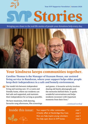 Supporter Newsletter - Autmn 2026