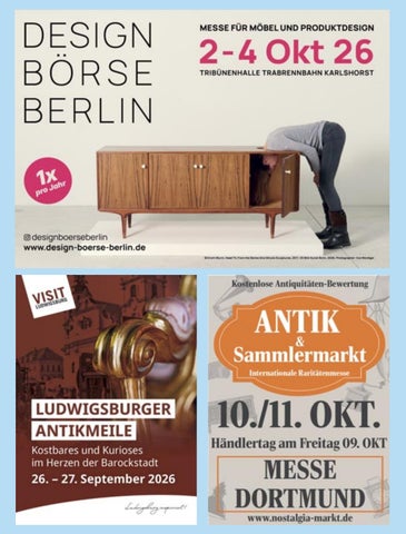 Termine Antikmärkte 10/2026