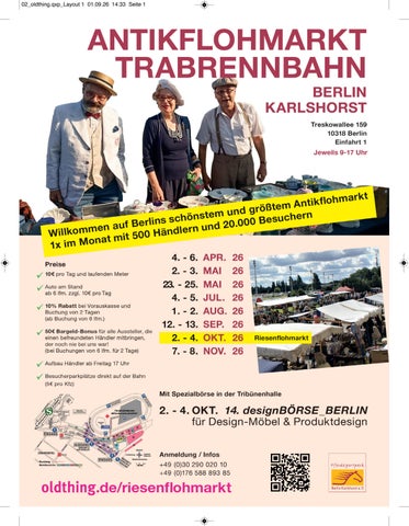 Termine Trödelmärkte 10/2026
