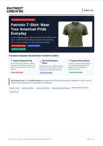 Patriot Crew Patriotic T-Shirt pdf