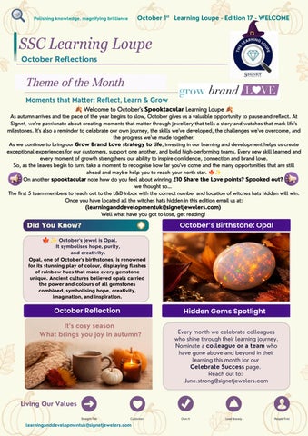 October Learning Loupe Edition 17