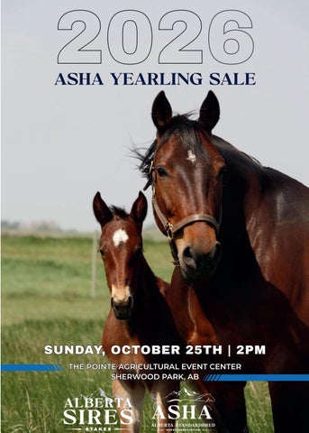 Alberta Standardbred Horse Association Yearling Sale - The Pointe, Sherwood Park, AB