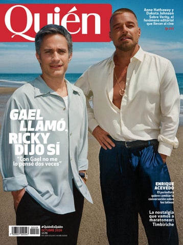 Quién Octubre 2026: Ricky Martin y Gael García juntos en Quién