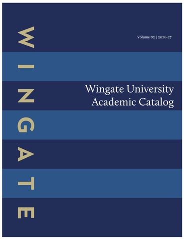 Wingate University Academic Catalog 2026-2027
