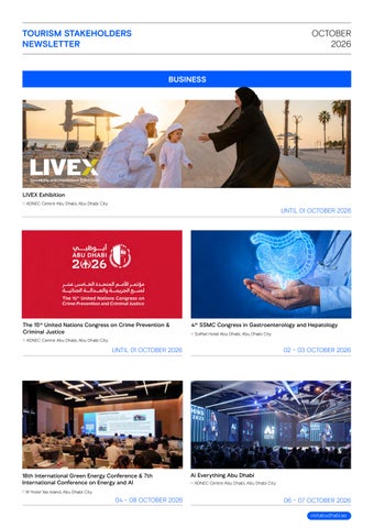 Tourism Stakeholders Newsletter - October 2026