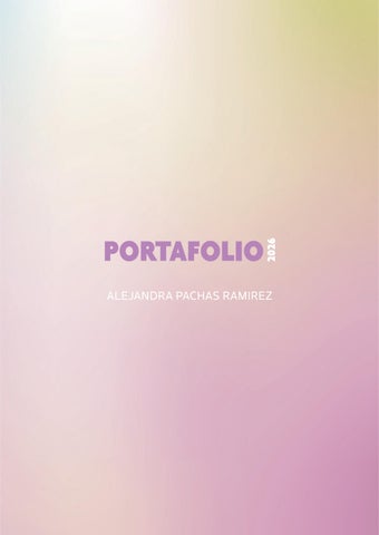 ALEJANDRA PACHAS - PORTAFOLIO - 2026