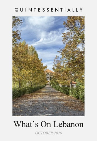 Quintessentially What's On - OCTOBER 2026