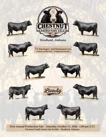 Chestnut Family and Friends 1st Production Sale Catalog