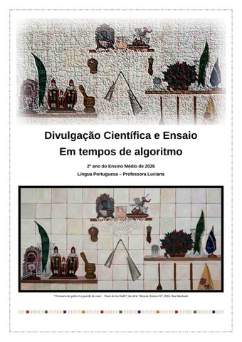 Divulgação Científica e Ensaio Em Tempos de Algoritmo_2ª Série_EM_Imaginar-te 2026