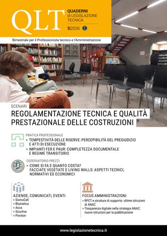 Quaderni di Legislazione Tecnica 5/2026