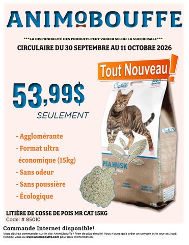 Circulaire 30 septembre au 11 octobre 2026