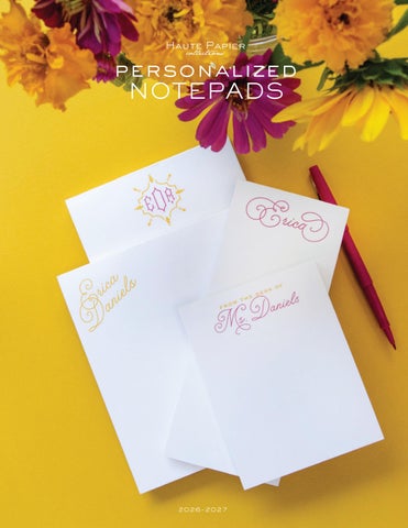 Haute Papier Notepad Lookbook 2026