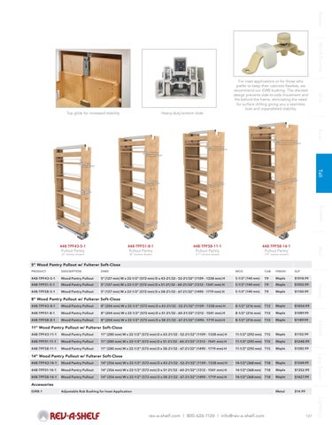 Tall/Pantry Solutions 第 5 页