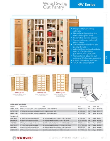 Tall/Pantry Solutions 第 7 页