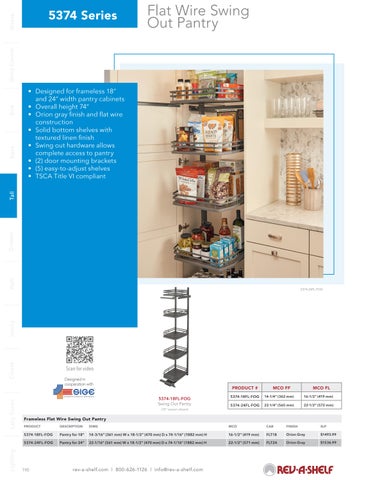 Tall/Pantry Solutions 第 8 页
