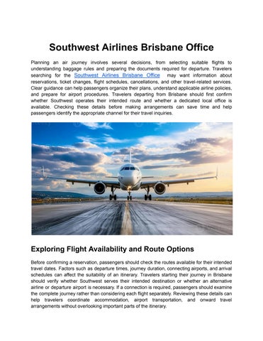 Southwest Airlines Brisbane Office