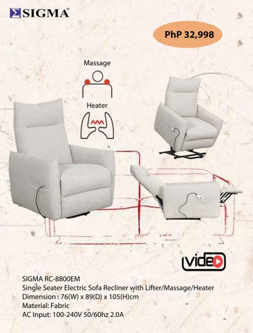 SIGMA ELECTRIC RECLINER PRICE 第 2 页
