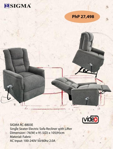 SIGMA ELECTRIC RECLINER PRICE 第 5 页